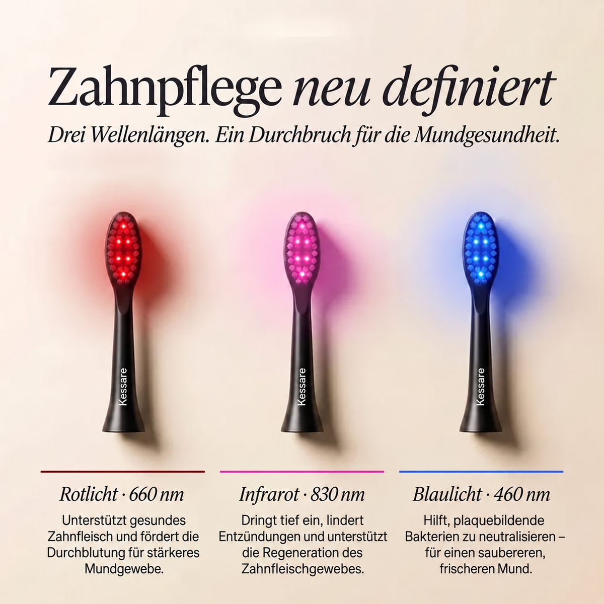 Kessare Zahnbürste für gesundes Zahnfleisch